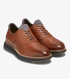 Cole Haan Dress Shoes|Oxfords*Men's &Oslash;riginalGrand Ultra Wingtip Oxfords WoodburyLeather-Java