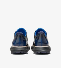 Cole Haan Dress Shoes|Oxfords*Men's &Oslash;riginalGrand Ultra Wingtip Oxfords PacificBlueBrush-Off-Black