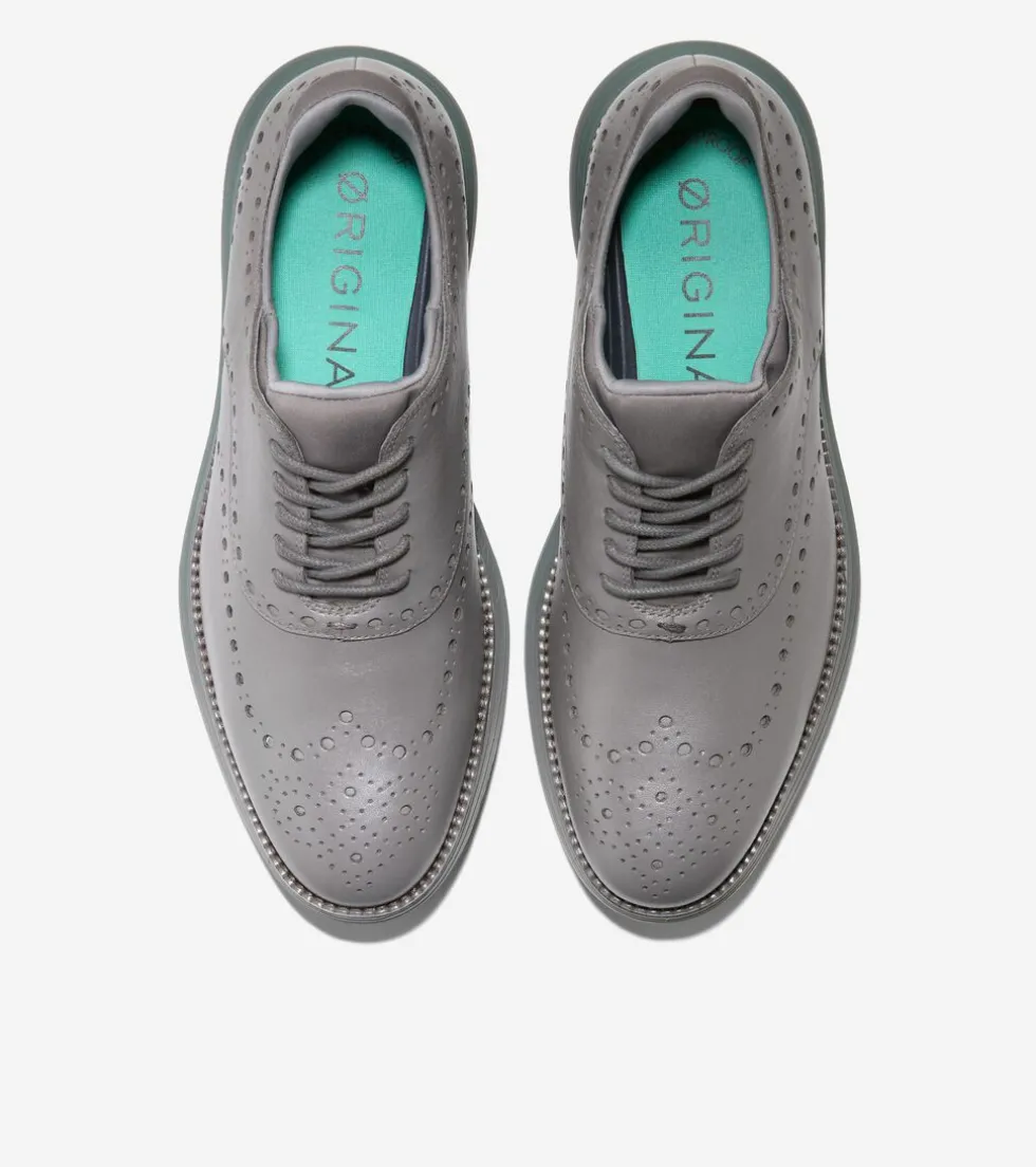 Cole Haan Dress Shoes|Oxfords*Men's ØriginalGrand Ultra Wingtip Oxfords DecemberSky-Pavement-Atlantic