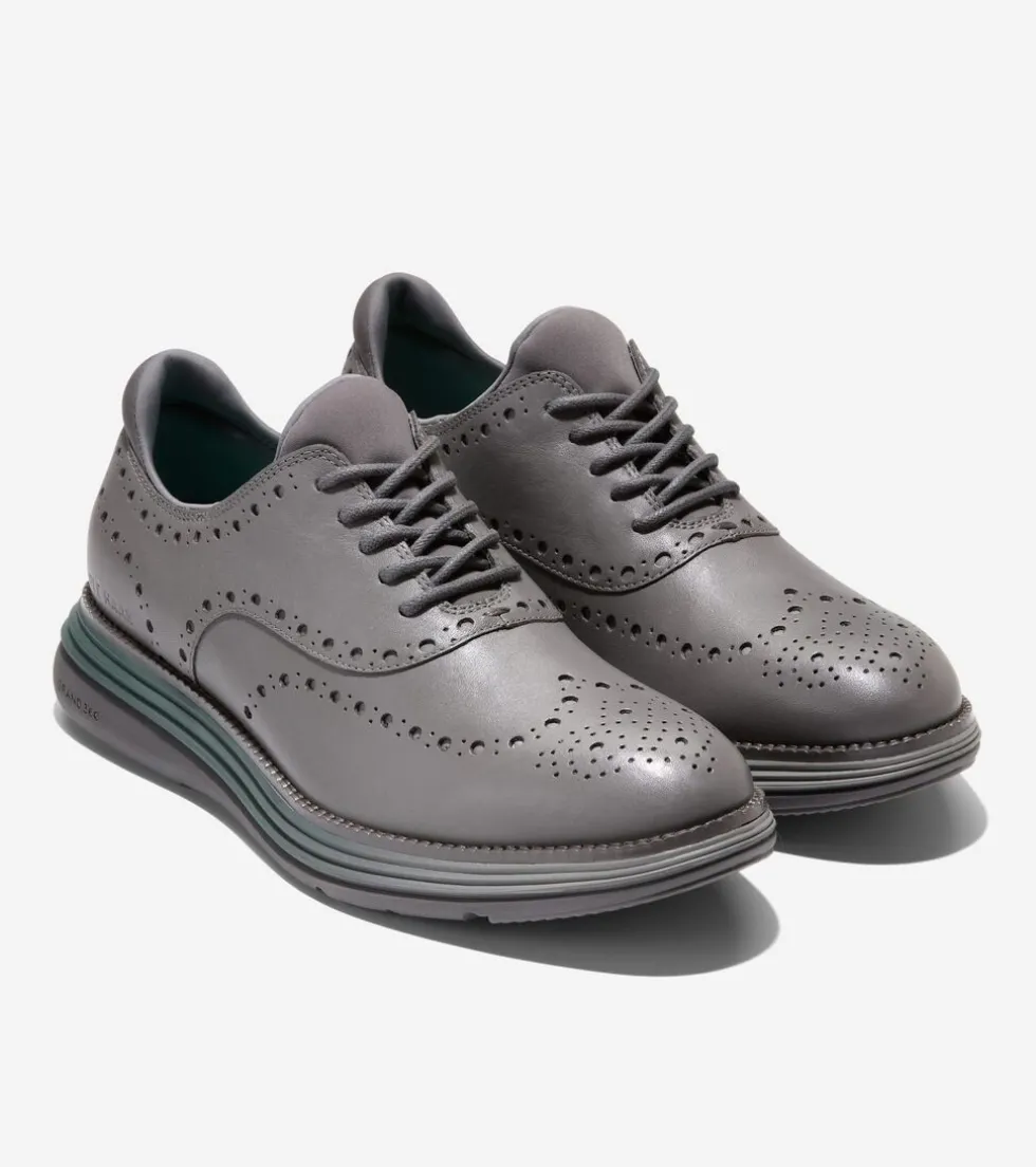 Cole Haan Dress Shoes|Oxfords*Men's ØriginalGrand Ultra Wingtip Oxfords DecemberSky-Pavement-Atlantic