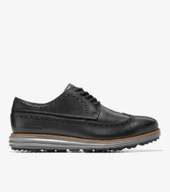 Cole Haan Golf Shoes|Oxfords*Men's &Oslash;riginalGrand Water-Resistant Golf Shoe Black-Natural-QuietShade