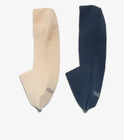 Cole Haan Socks*Men's 2-Pack Sock Liner Blue-Nude