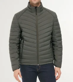Cole Haan Puffer Jackets|Quilted Jackets*Men's Quilt Jacket Green
