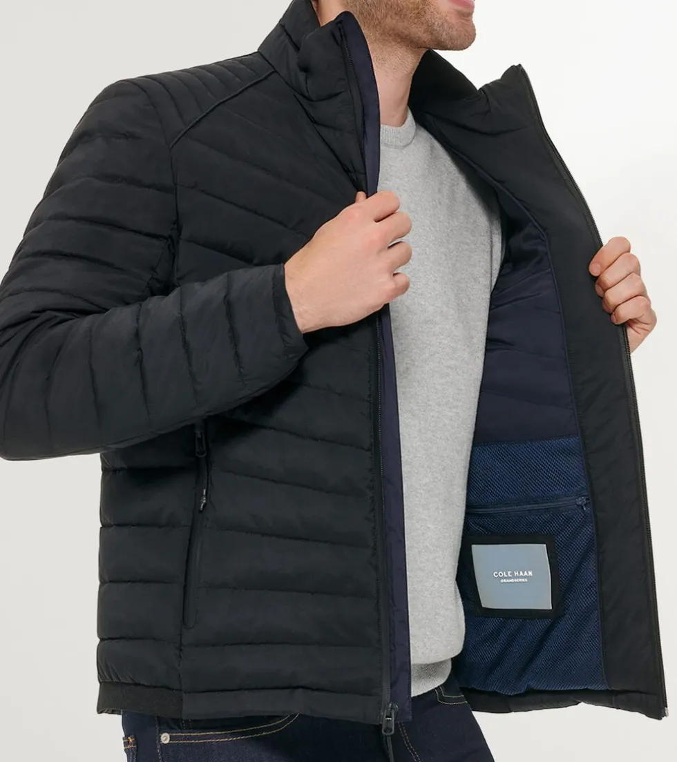 Cole Haan Puffer Jackets|Quilted Jackets*Men's Quilt Jacket Black