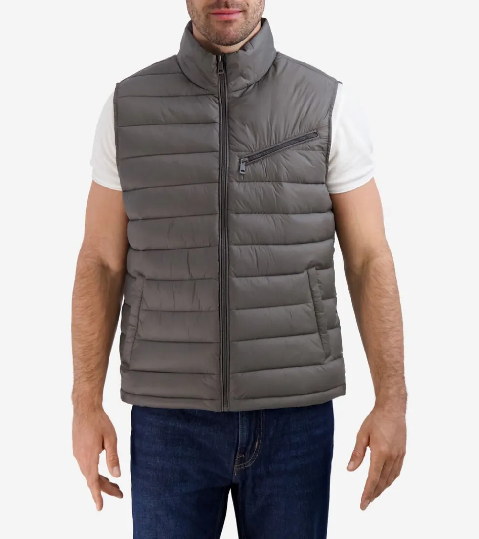 Cole Haan Vests|Outerwear*Men's Quilted Vest Charcoal