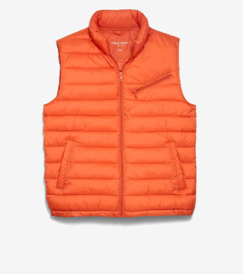 Cole Haan Vests|Outerwear*Men's Quilted Vest BurntOrange