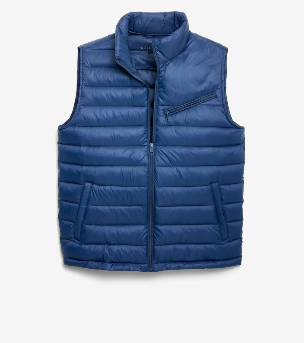 Cole Haan Vests|Outerwear*Men's Quilted Vest Navy