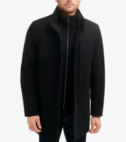 Cole Haan Wool Coats|Car Coats & Blazers*Men's 34" Classic Stand Car Coat Black