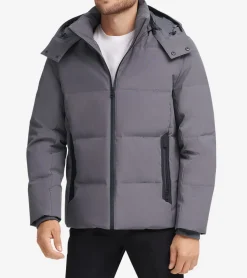 Cole Haan Puffer Jackets|Outerwear*Men's Short Tech Puffer Coat Charcoal