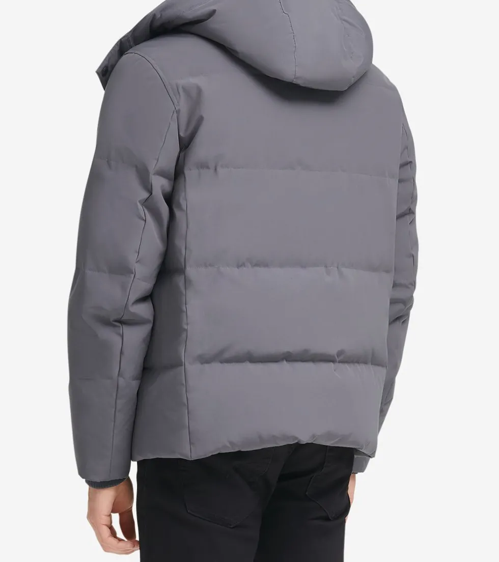 Cole Haan Puffer Jackets|Outerwear*Men's Short Tech Puffer Coat Charcoal