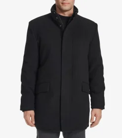 Cole Haan Wool Coats|Car Coats & Blazers*Men's Stand Collar Car Coat Black