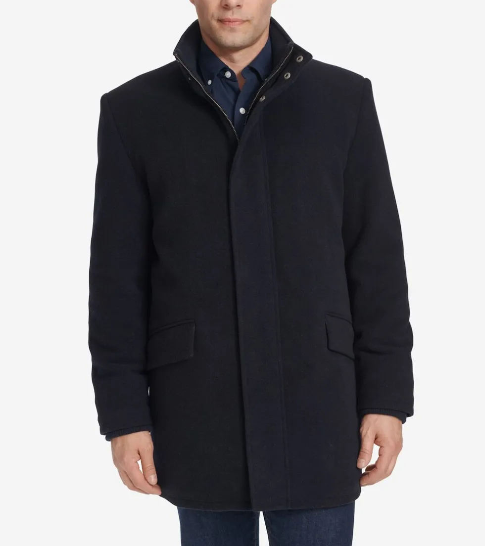 Cole Haan Wool Coats|Car Coats & Blazers*Men's Stand Collar Car Coat Navy