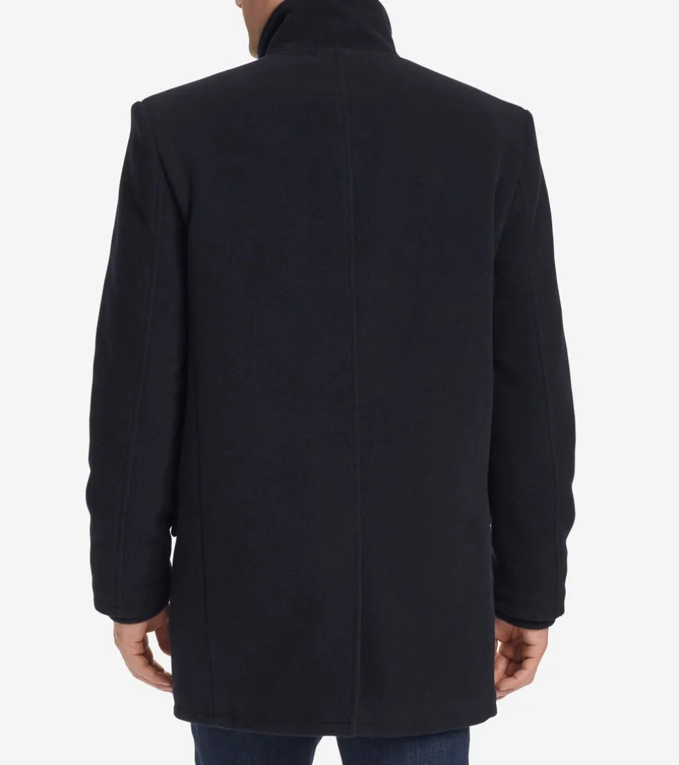Cole Haan Wool Coats|Car Coats & Blazers*Men's Stand Collar Car Coat Navy