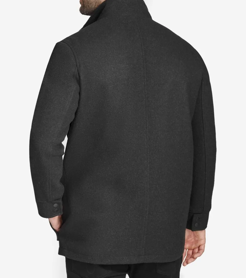 Cole Haan Wool Coats|Car Coats & Blazers*Men's Stretch Wool Coat Black