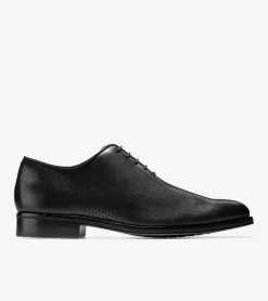 Cole Haan Extended Sizes & Widths|Dress Shoes*Men's Washington Grand Laser Wingtip Oxfords BlackLeather