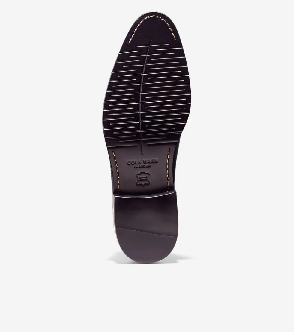 Cole Haan Extended Sizes & Widths|Dress Shoes*Men's Washington Grand Laser Wingtip Oxfords BlackLeather