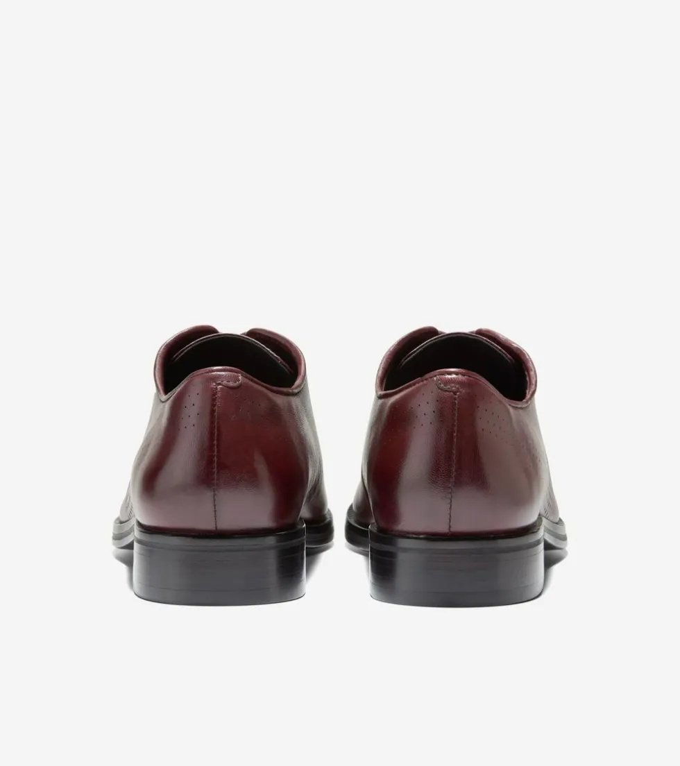 Cole Haan Dress Shoes|Oxfords*Men's Washington Grand Laser Wingtip Oxfords Bloodstone-Black