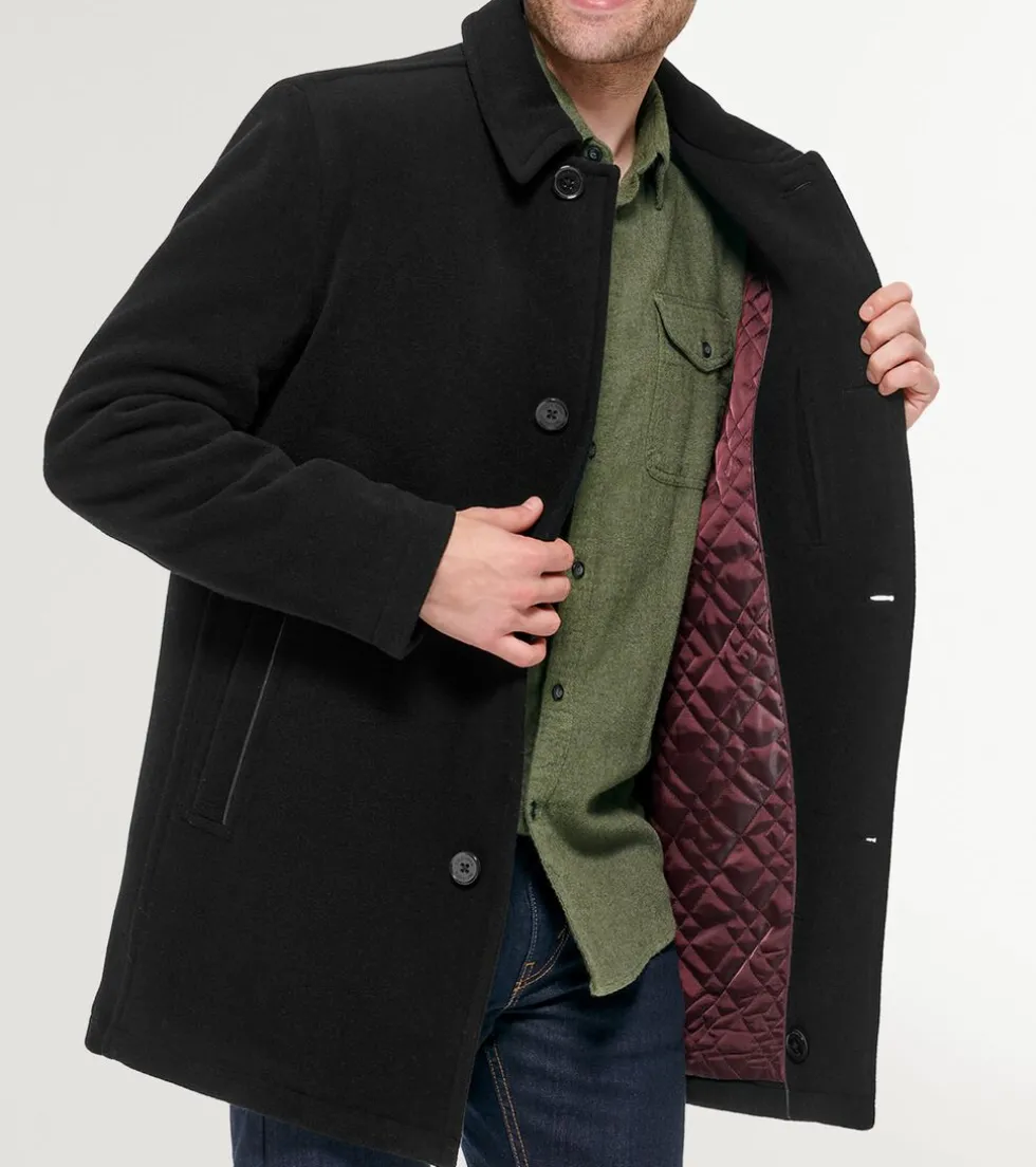 Cole Haan Wool Coats|Outerwear*Men's Wool Car Coat Black