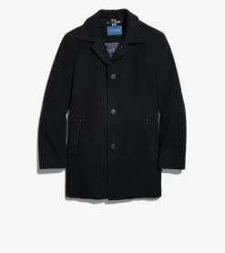 Cole Haan Wool Coats|Car Coats & Blazers*Men's Wool Cashmere Top Coat Black