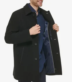 Cole Haan Wool Coats|Car Coats & Blazers*Men's Wool Cashmere Top Coat Black