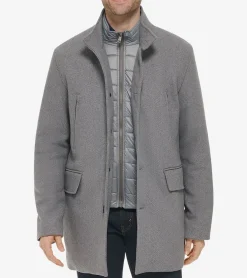 Cole Haan Wool Coats|Car Coats & Blazers*Men's Wool Coat LightGrey