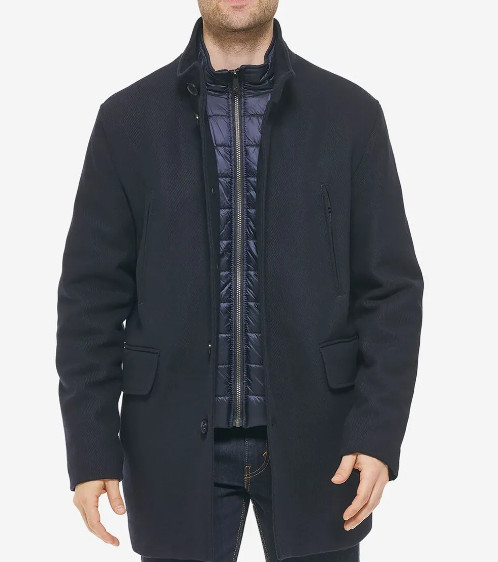 Cole Haan Wool Coats|Car Coats & Blazers*Men's Wool Coat Navy