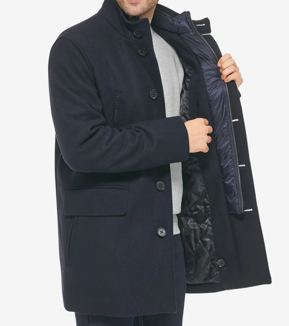 Cole Haan Wool Coats|Car Coats & Blazers*Men's Wool Coat Navy