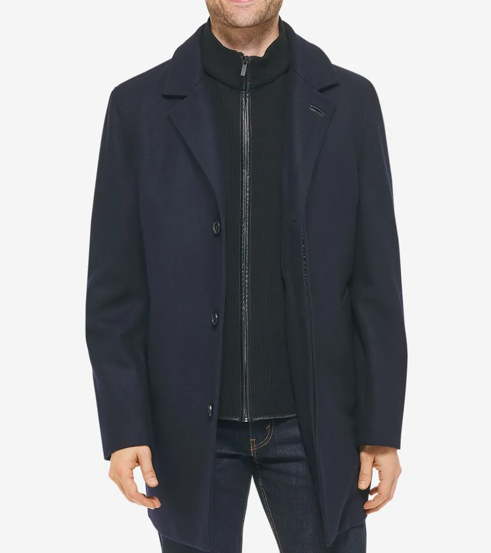 Cole Haan Wool Coats|Car Coats & Blazers*Men's Wool-Blend Car Coat Navy