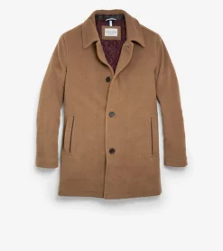 Cole Haan Outerwear|Wool Coats*Men's Wool-Blend Car Coat Camel