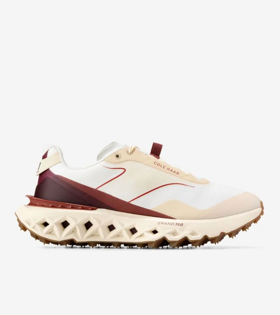 Cole Haan Running Shoes|Sneakers*Men's 5.ZERØGRAND All-Terrain Running Shoes Ivory-Cabernet-Alabaster