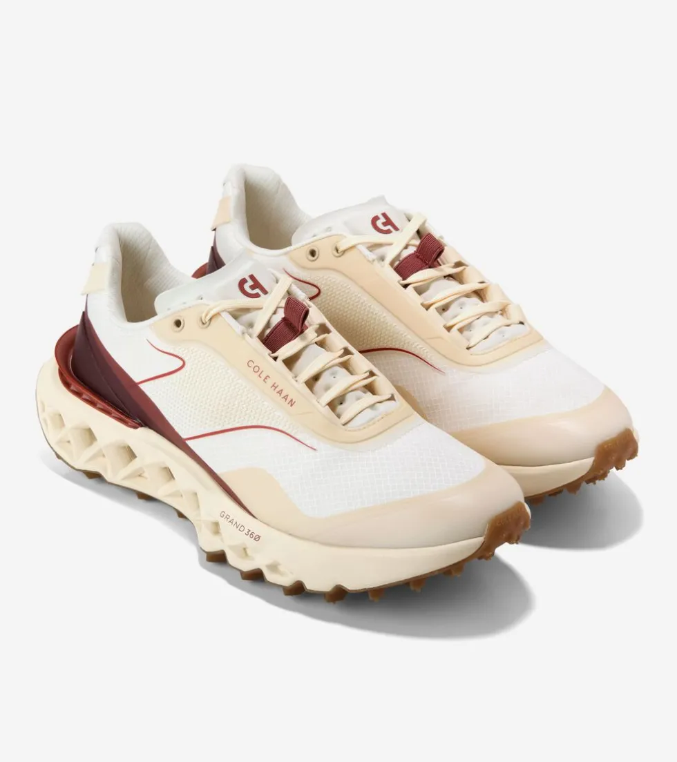 Cole Haan Running Shoes|Sneakers*Men's 5.ZERØGRAND All-Terrain Running Shoes Ivory-Cabernet-Alabaster