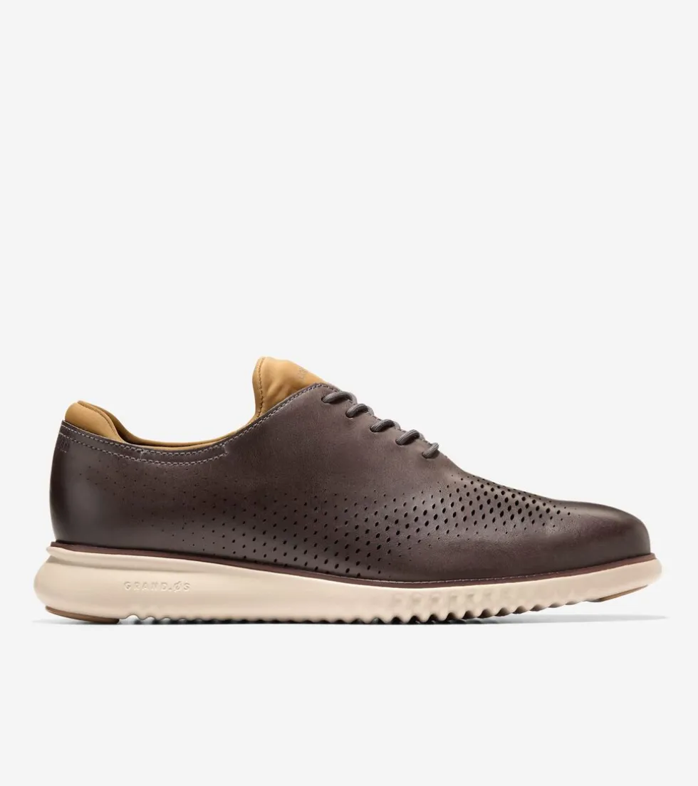 Cole Haan Extended Sizes & Widths|Dress Shoes*Men's 2.ZERØGRAND Laser Wingtip Oxfords Mulch-OxfordTan