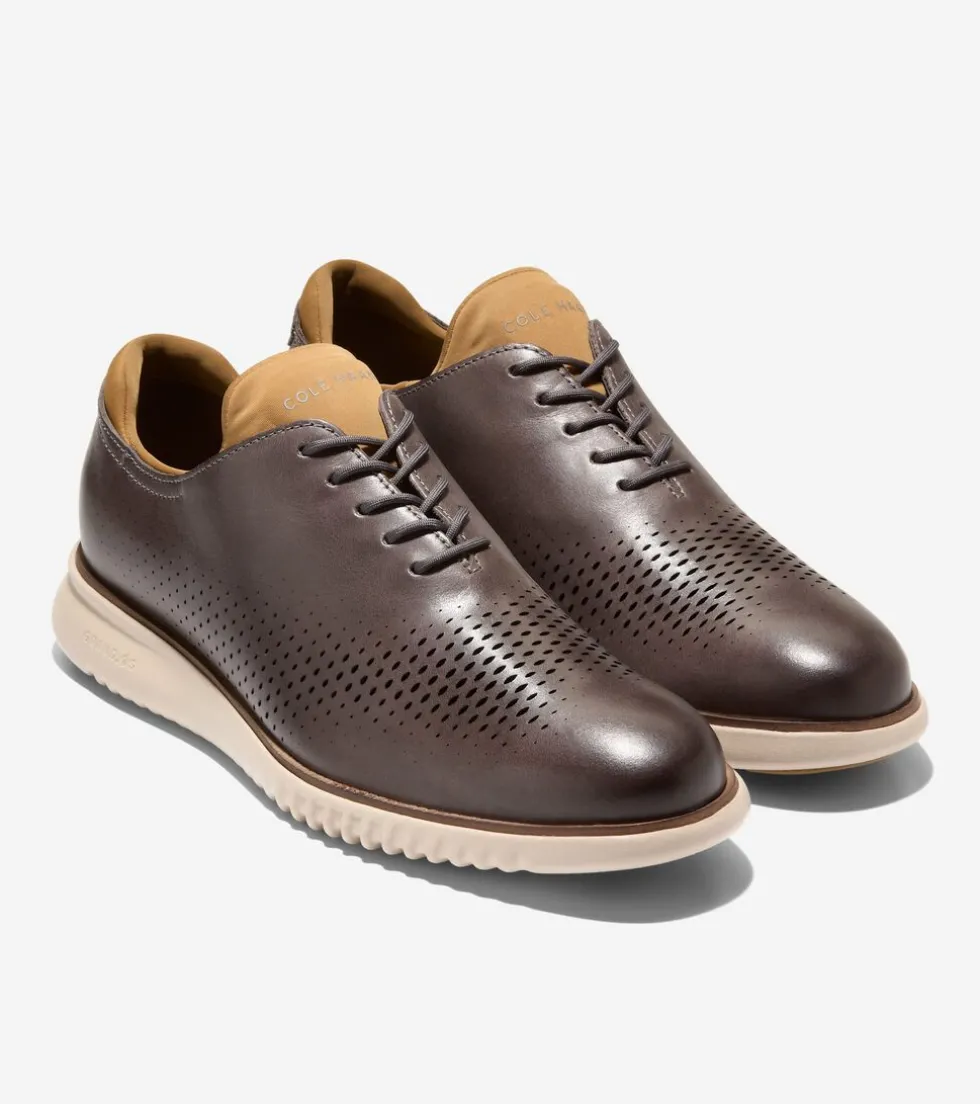 Cole Haan Extended Sizes & Widths|Dress Shoes*Men's 2.ZERØGRAND Laser Wingtip Oxfords Mulch-OxfordTan