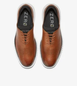 Cole Haan Extended Sizes & Widths|Dress Shoes*Men's 2.ZER&Oslash;GRAND Laser Wingtip Oxfords BritishTan-Ivory
