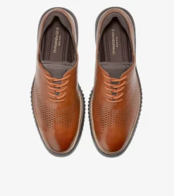 Cole Haan Extended Sizes & Widths|Dress Shoes*Men's 2.ZER&Oslash;GRAND Laser Wingtip Oxfords BritishTan-Java