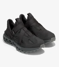 Cole Haan Running Shoes|Sneakers*Men's 5.ZERØGRAND Monk Strap Running Shoe Black