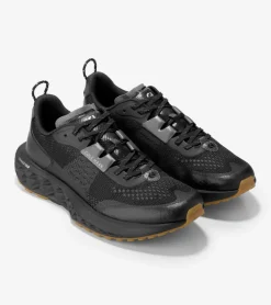 Cole Haan Sneakers|Running Shoes*Men's ZER&Oslash;GRAND Outpace III All-Terrain Running Shoes Black-GrayPinstripe