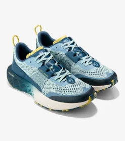 Cole Haan Running Shoes|Sneakers*Men's ZER&Oslash;GRAND Outpace III All-Terrain Running Shoes Ether-BlueWingTeal-Ivory