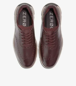 Cole Haan Dress Shoes|Oxfords*Men's 4.ZER&Oslash;GRAND Oxford Bloodstone-Pinot-DarkLatte