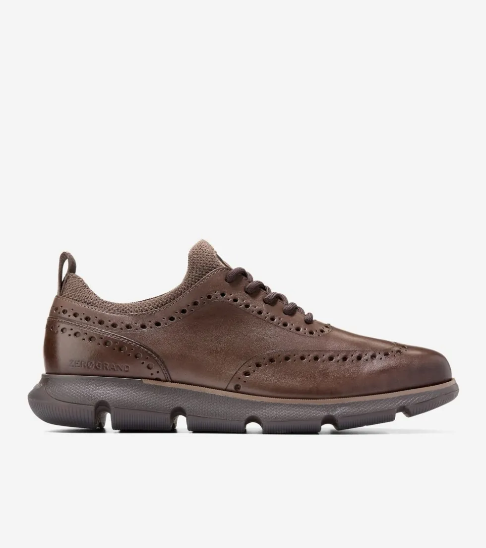 Cole Haan Dress Shoes|Oxfords*Men's 4.ZERØGRAND Oxfords Lava-Pavement-DarkChocolate