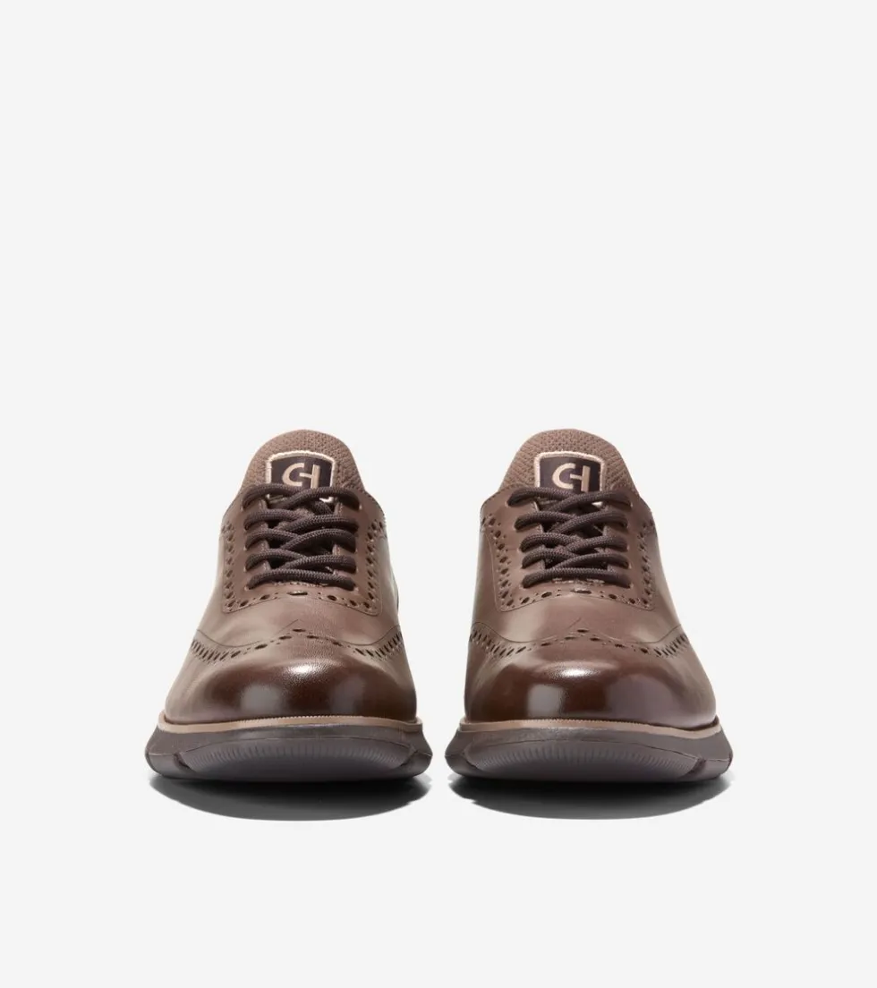 Cole Haan Dress Shoes|Oxfords*Men's 4.ZERØGRAND Oxfords Lava-Pavement-DarkChocolate