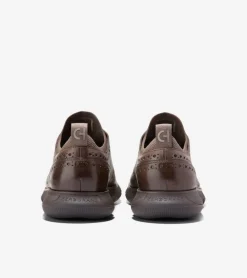 Cole Haan Dress Shoes|Oxfords*Men's 4.ZERØGRAND Oxfords Lava-Pavement-DarkChocolate