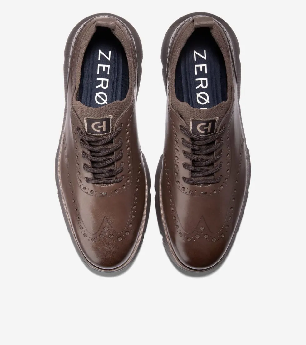 Cole Haan Dress Shoes|Oxfords*Men's 4.ZERØGRAND Oxfords Lava-Pavement-DarkChocolate