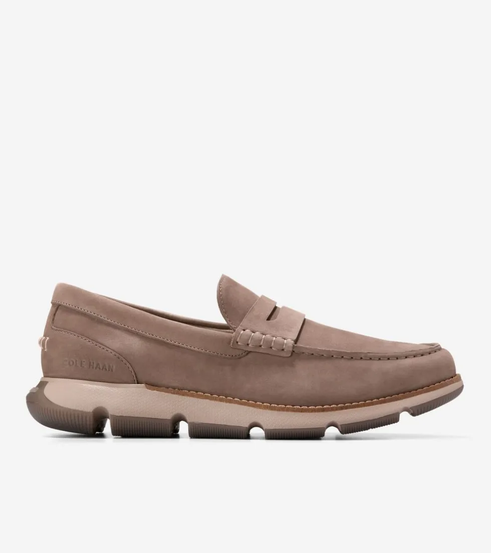 Cole Haan Extended Sizes & Widths|Loafers & Drivers*Men's 4.ZERØGRAND Penny Loafers LavaNubuck-IrishCoffee-Lava
