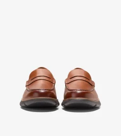 Cole Haan Extended Sizes & Widths|Loafers & Drivers*Men's 4.ZER&Oslash;GRAND Penny Loafers BritishTan-Chocolate-Black