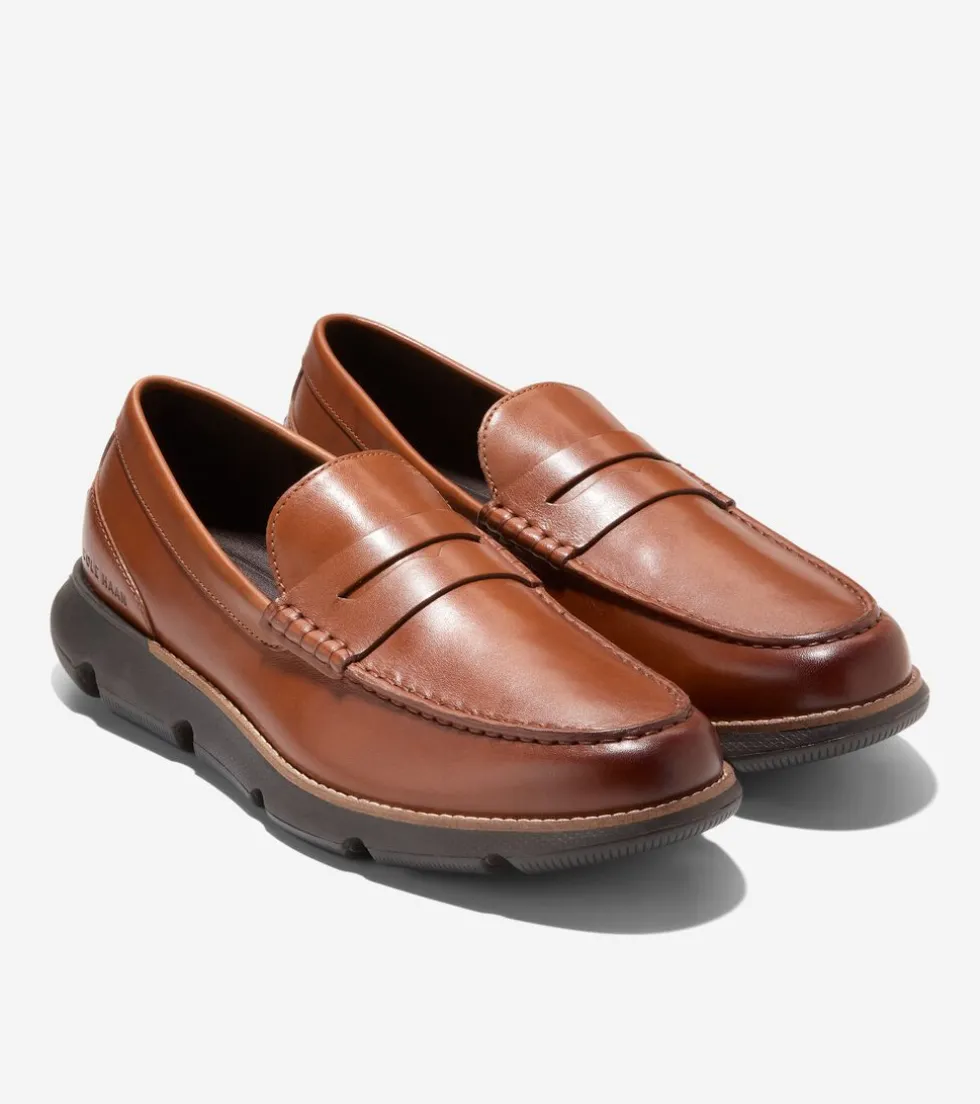 Cole Haan Extended Sizes & Widths|Loafers & Drivers*Men's 4.ZERØGRAND Penny Loafers BritishTan-Chocolate-Black
