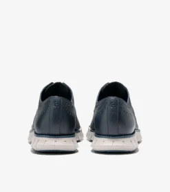 Cole Haan Oxfords*Men's ZER&Oslash;GRAND Remastered Wingtip Oxfords Blueberry-EnsignBlue-Dove