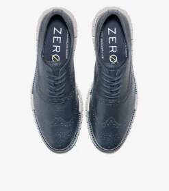 Cole Haan Oxfords*Men's ZER&Oslash;GRAND Remastered Wingtip Oxfords Blueberry-EnsignBlue-Dove