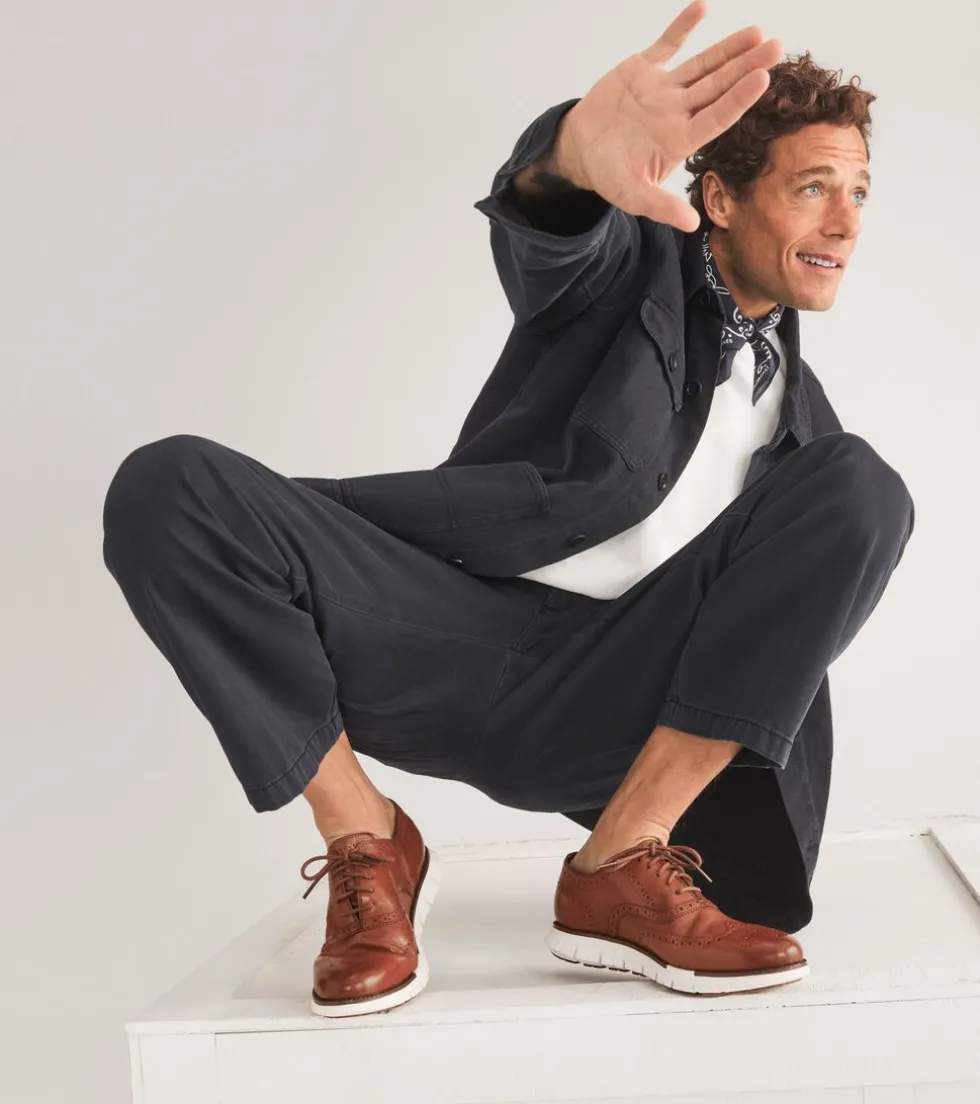 Cole Haan Extended Sizes & Widths|Dress Shoes*Men's ZERØGRAND Remastered Wingtip Oxfords BritishTan-Ivory