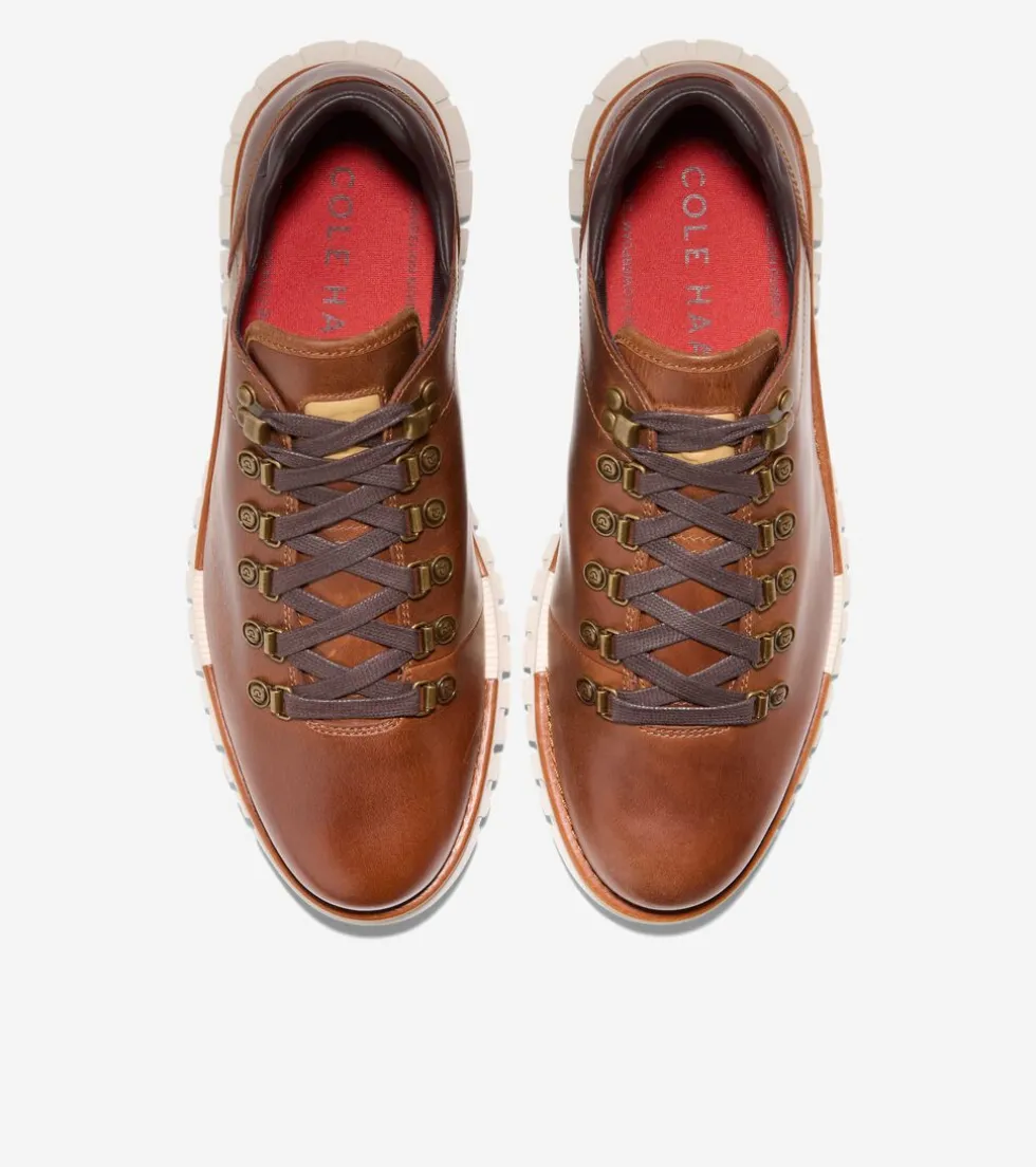 Cole Haan Boots*Men's ZERØGRAND Remastered Waterproof Low Hiking Boots Woodbury-Madeira-Birch